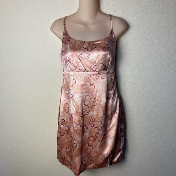 Wild Fable Women’s Sundress Size XL Pink Purple Flowers Fully Lined Dress - Picture 3 of 7